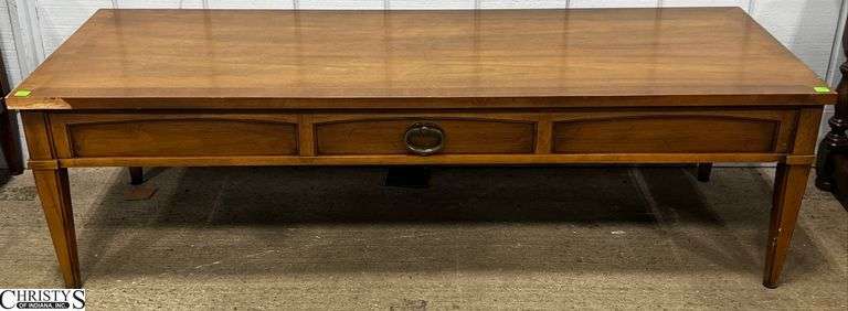 Vintage Coffee Table - 54" x 20" x 16" - some surface wear, chipping image