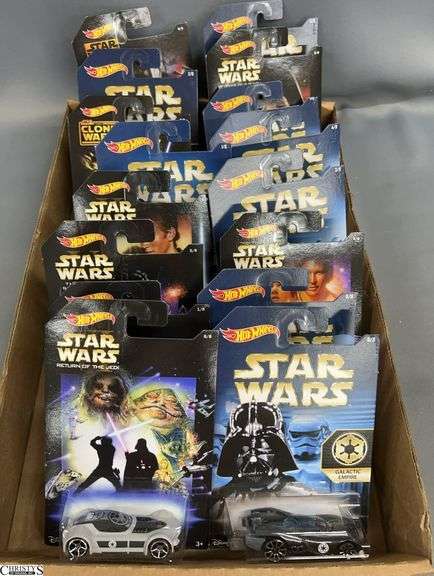 2 Sets of 8 Each Hot Wheels Star Wars Character Car Collections image