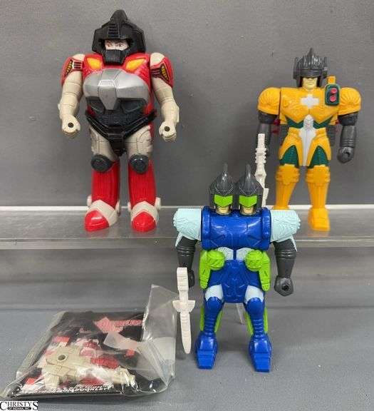 1988 Transformers Pretenders Lot of 3, Pincher,  Double Header, Sky High Booklet image