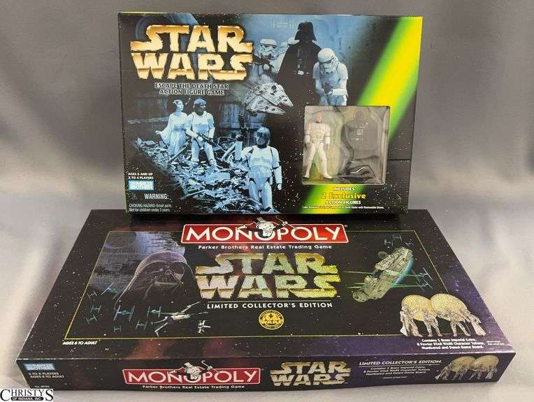Star Wars Escape The Death Star Action Figure Game & Monopoly Limited Collector's Edition image