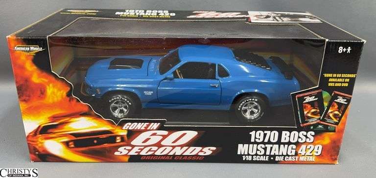 American Muscle 1970 BOSS Mustang 429 Diecast Car 1/18 Scale image