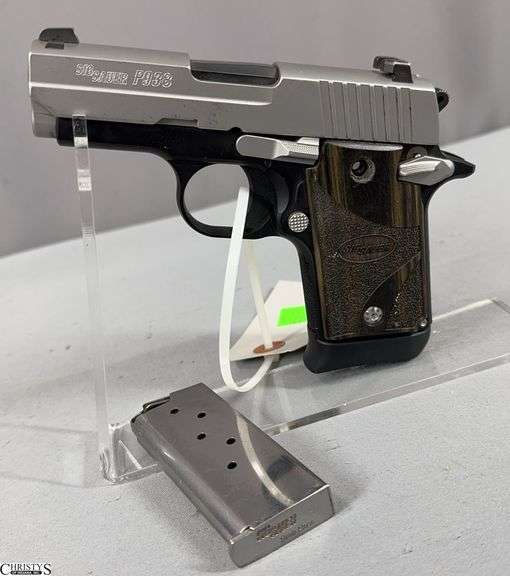 Sig Sauer P938 Pistol cal. 9mm SN: 52B087749 in Grey Gun Bag with Extra Magazine image