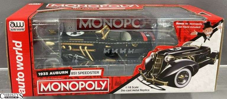 Auto World Monopoly 1935 Auburn 851 Speedster 1:18 Die-Cast Car image