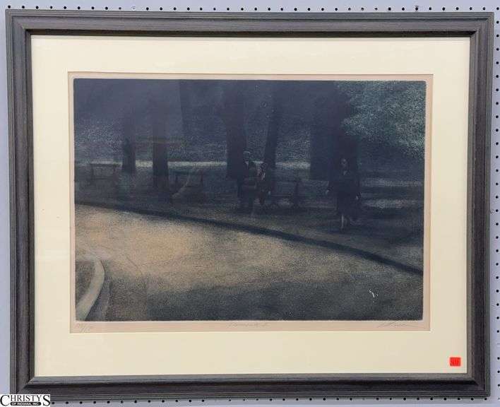 Signed Harold Altman "Passante II" 124 of 150 - 35" x 28" of frame image