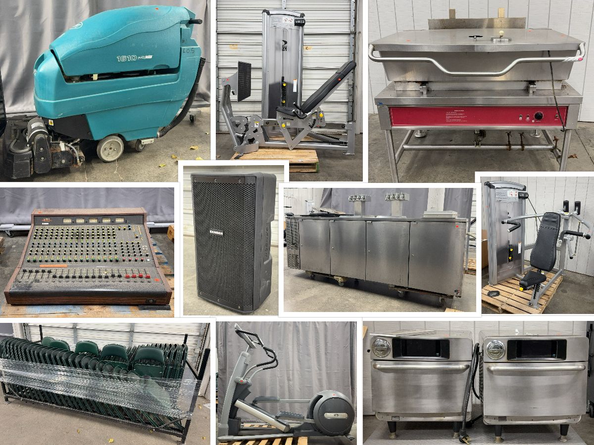 11/12/25 Exercise Equipment, Surplus A/V and Restaurant Equipment featured photo