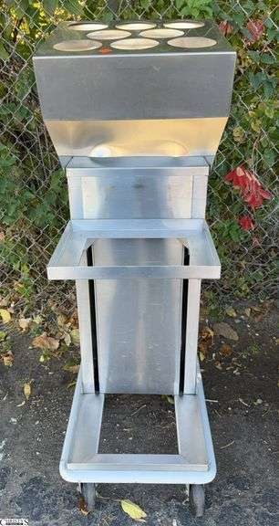 Stainless steel, utensil and tray cart image