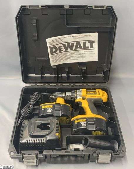 DeWalt 18v Cordless Drill, DW987 With Batt, Charger and Carry Case image