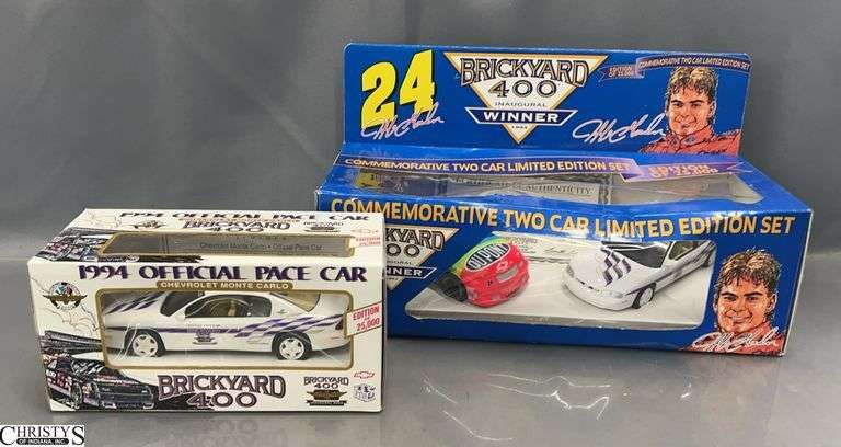 Brickyard 400 Diecast Cars Jeff Gordon - 16" x 7" of largest box image
