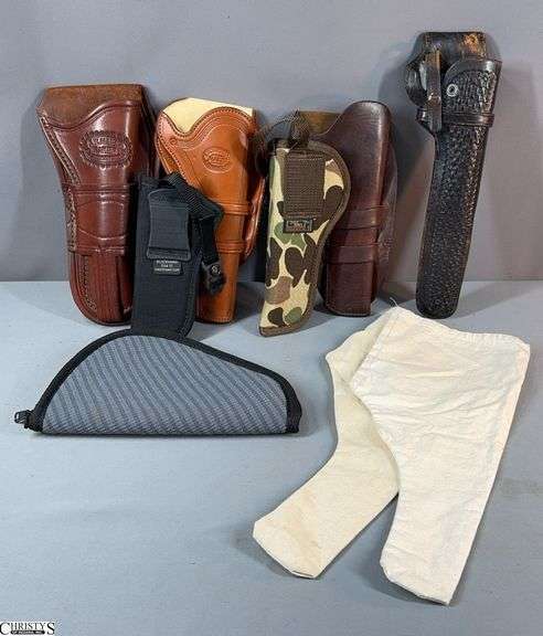 6 Holsters and 1 Hand Gun Pouch image