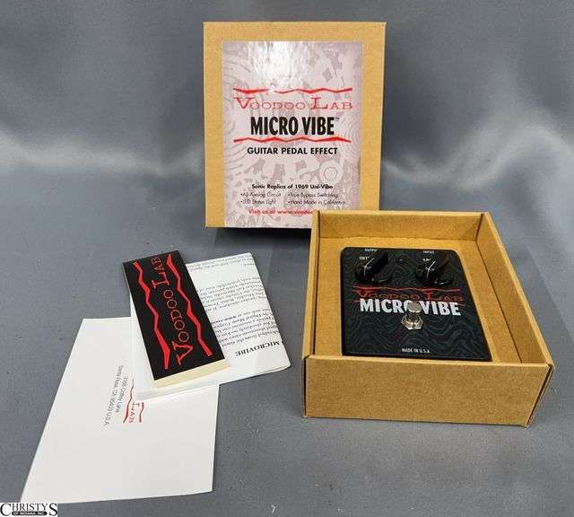 Voodoo Lab Micro Vibe Guitar Pedal Effect in Original Box No Power Cord image