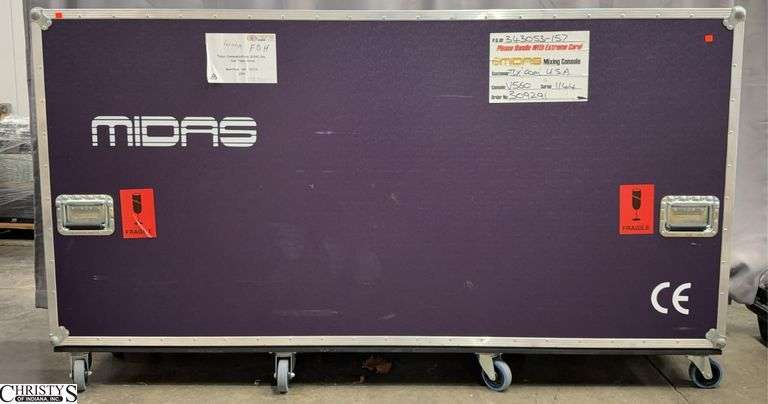 Midas SIENA 560  Sound Mixing Console With Road Case Measures 84x16x48" Tall image