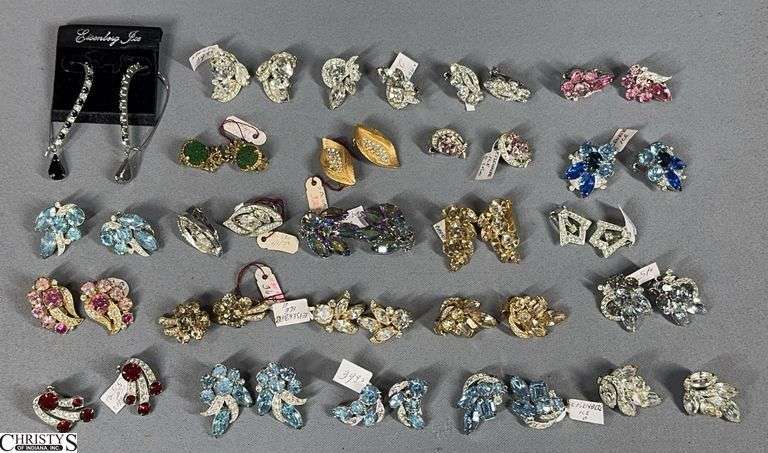 24 Pairs of Eisenberg Ice Clip On Earrings image