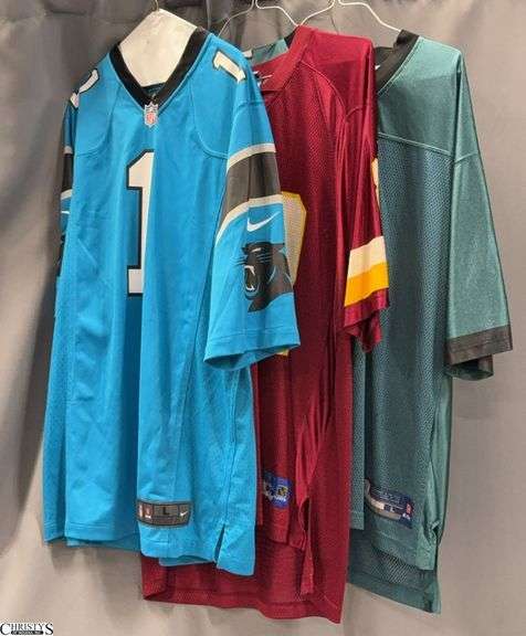 3 NFL Football Jerseys -  - Marked Size L image