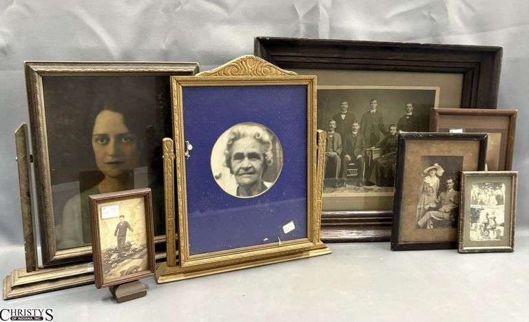 7 Vintage/Antique Framed Photos - 17" x 13.5" of largest image
