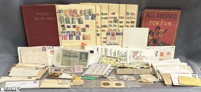 Assorted Circulated and Uncirculated Stamps, Letters, Misc Paper Ephemera image