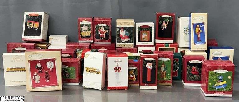 42 Hallmark Keepsake Ornaments - Hot Wheels, Barbie, Madame Alexander, Lionel, and others image