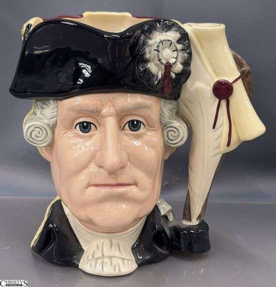 Royal Doulton "The Antagonists Collection" The Siege of Yorktown 1781 George III / George Washington - 7" T image