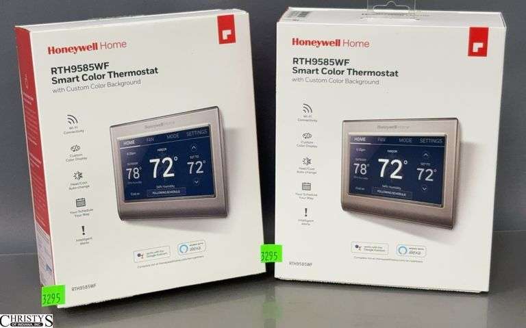 2 Honeywell Smart Color Thermostats - Appears New image