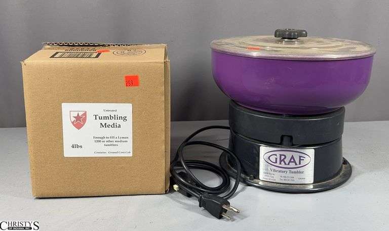 Graf Vibratory Tumbler GR400 with Tumbling Media image