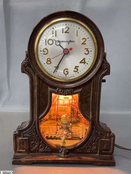 Mastercrafters Swinging Girl Motion Clock - 7.5" x 10" image
