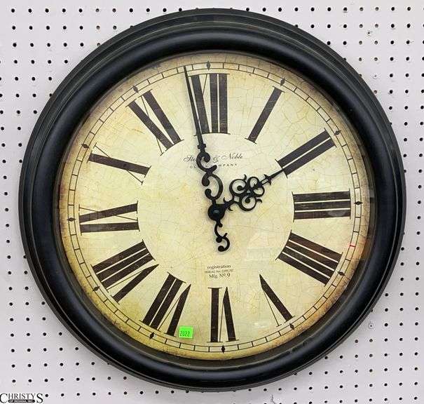 Sterling and Noble Battery Op Wall Clock, 23" Diameter image