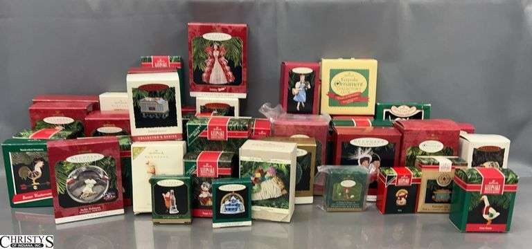45 Hallmark Keepsake Ornaments - Barbie, Train, Pink Panther, and Others image