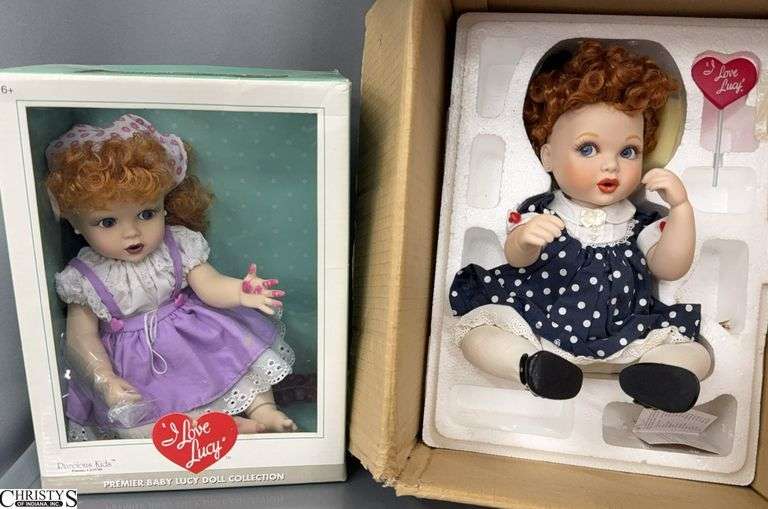 2 I love Lucy Collector Dolls, Baby and Franklin Mint In Boxes image