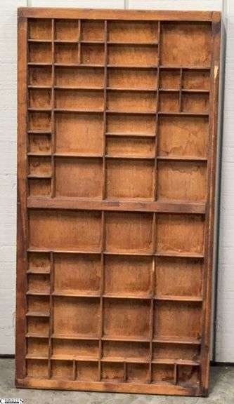 Wood Typeset Drawer - 16" x 32" image