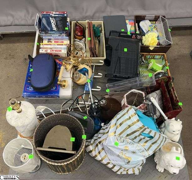 SKID of DVD/VHS, Office Supplies, Lamps, Misc - SKID NOT INCLUDED image