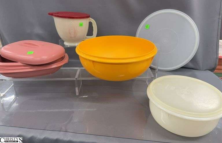 Tupperware Measuring, Large Mixing and Storage Bowls image