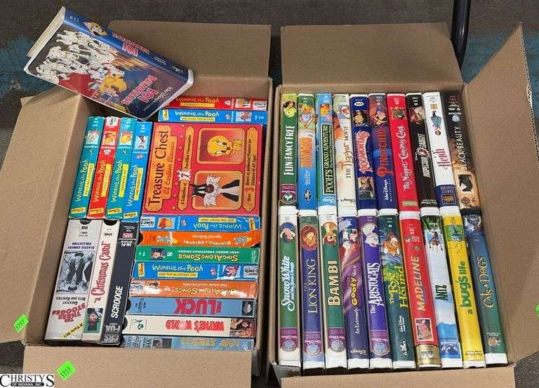 VHS, Disney, The Three Stooges, A Christmas Carol, Scrooge, Waynes World image