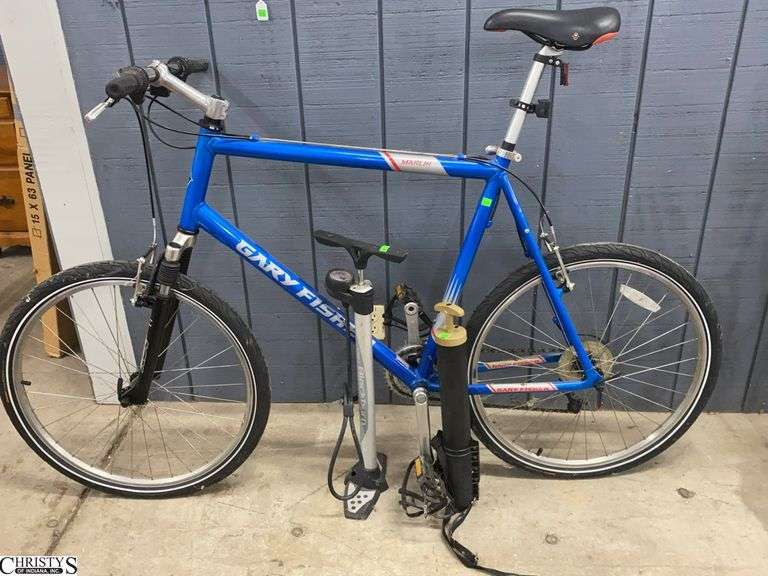 Blue Marlin Gary Fisher Bicycle With 2 Air Pumps image