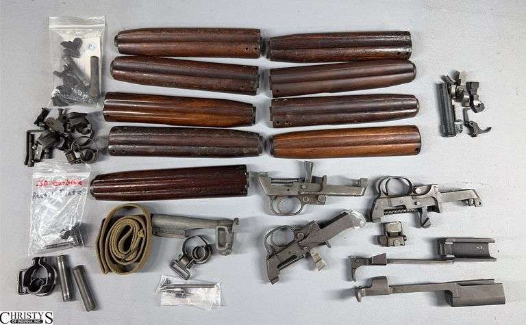 M1 Garand Parts Including Recoil Plates, Oilers, Wood Forearms and More image