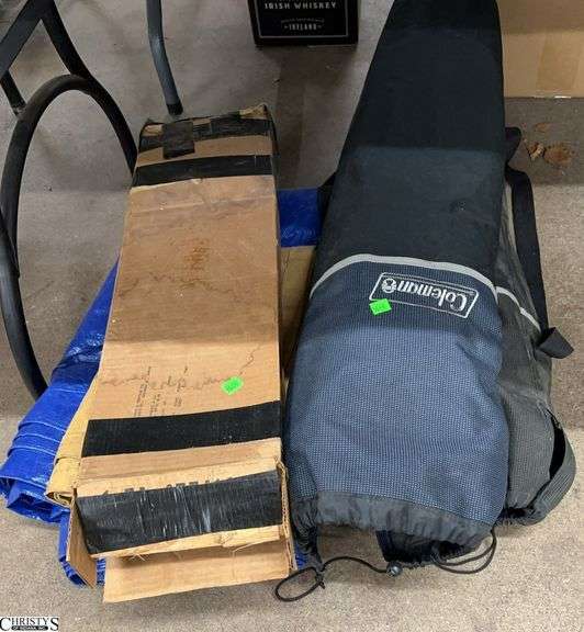Tarps, Tent, 2 Coleman Bag Chairs image