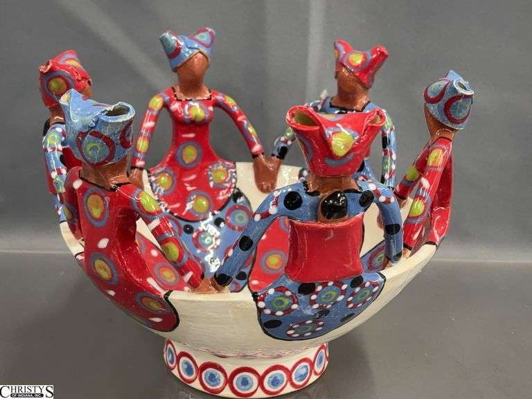 2012 S. Mbana Ubuntu Pottery Bowl - 10" x 8" image