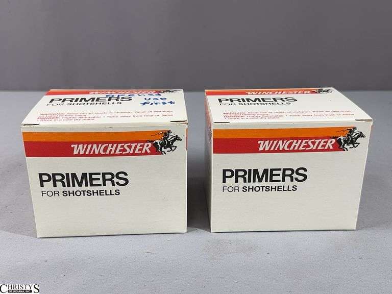 2 Boxes of Winchester Primers for Shotshells image