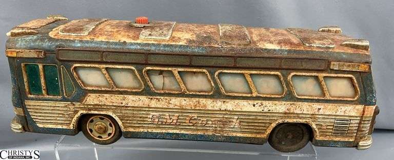 Vintage GM Bus, Has Lots of Rust, 16" Long image