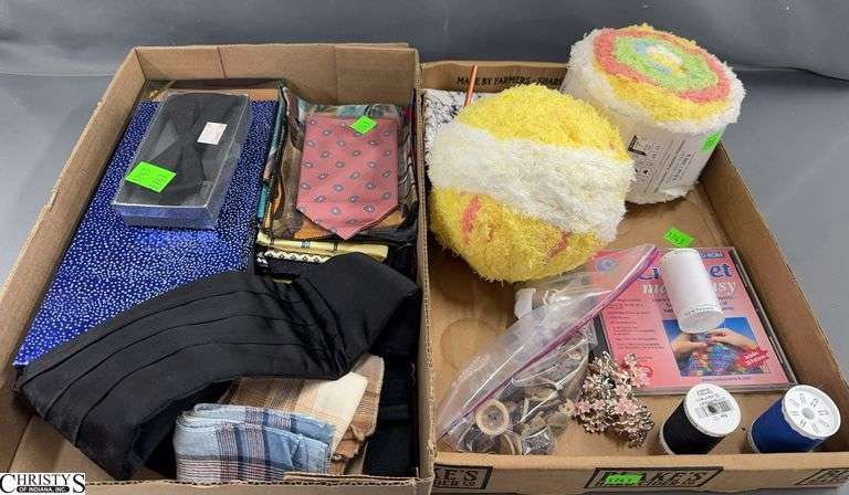 Yarn, Thread, Buttons, Pocket Squares, Bow Tie, Hankerchief image