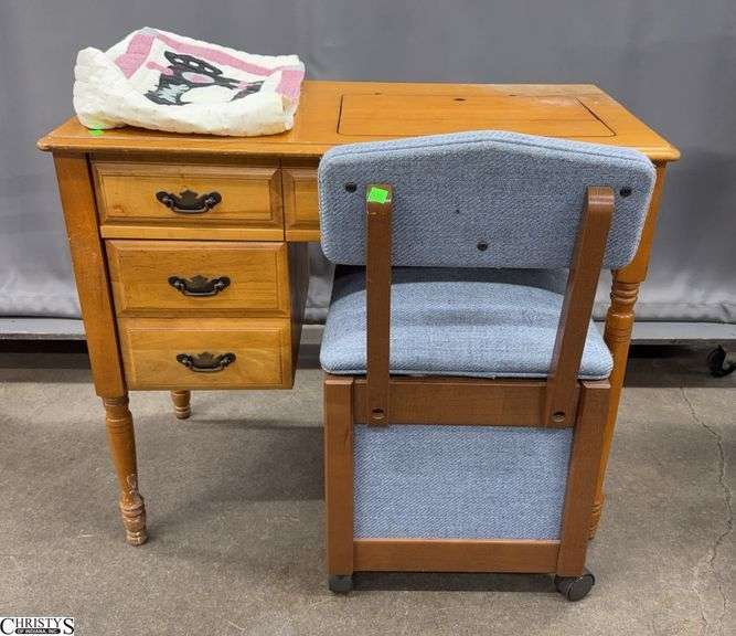 Singer Sewing Machine Cabinet Overall 36x19x30" image