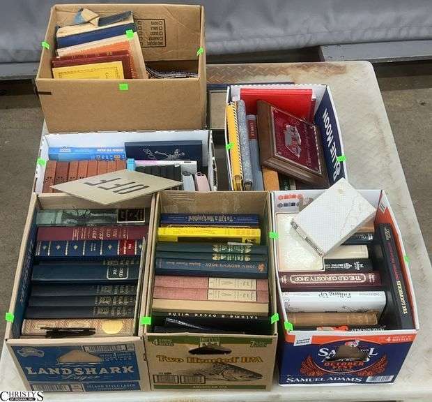 6 Boxes Assorted Books and Magazines - SKID NOT INCLUDED image