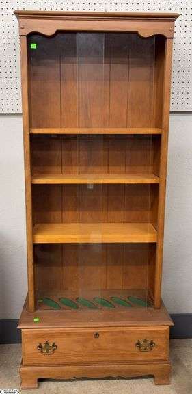 Vintage Glass Front Gun Cabinet - 28" x 13" x 65" image