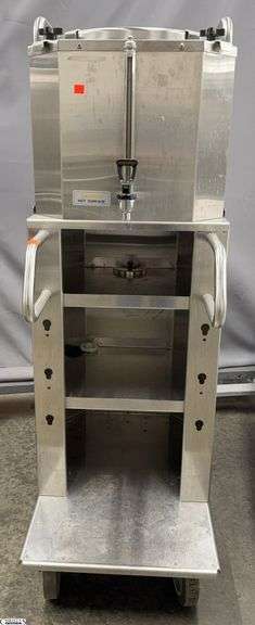Stainless Commercial Coffee Dispenser On Stand 18x30x53" image