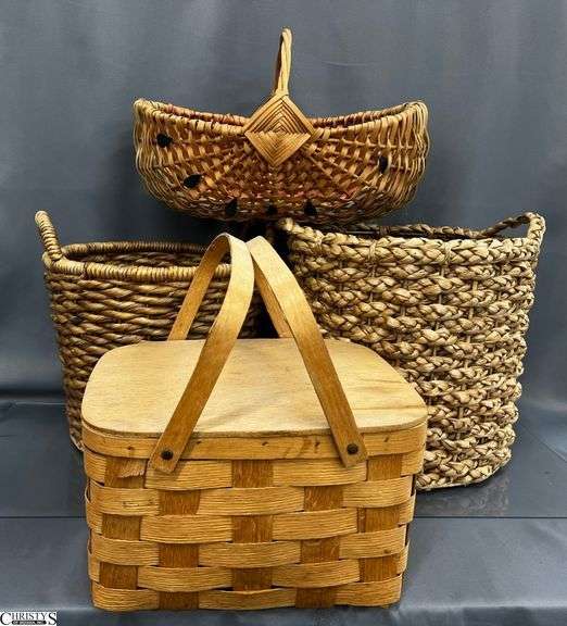 4 Baskets - 15" x 14" of largest image