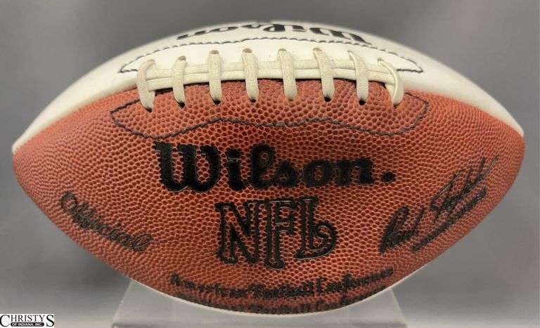 Signed Wilson Football - Signatures are faded, see photos - 11" - some wear image