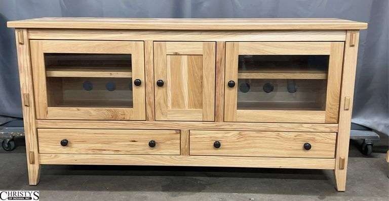 Amish Made Bungalow TV Stand 18x30 , 60" image