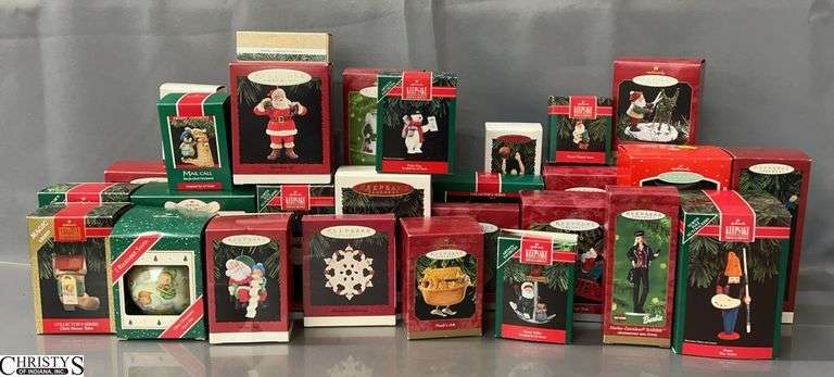 32 Hallmark Keepsake Ornaments - Barbie, Coca Cola, and Others image