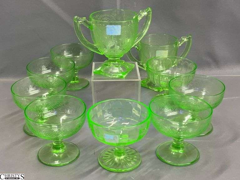 10pcs UV Reactive Open Sugars and Sundae Dishes - 5" of tallest image