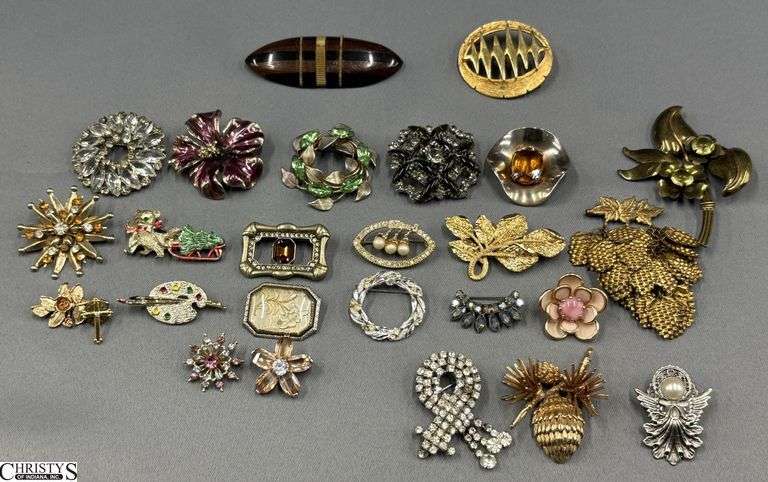 26 Fashion Pins.  One Marked J.J. image