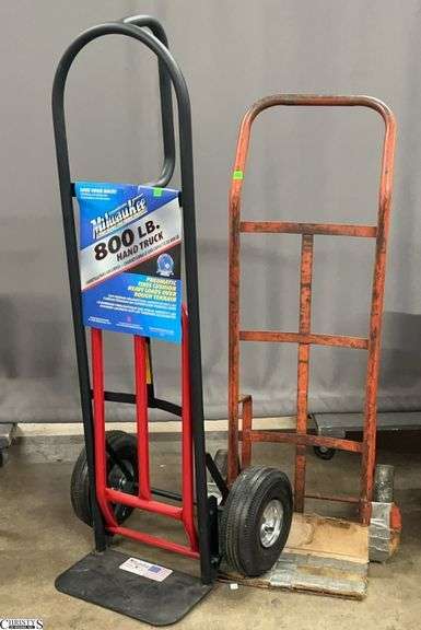 2pcs Milwaukee 800Lb Hand Truck Dolly With Red Used Dolly image