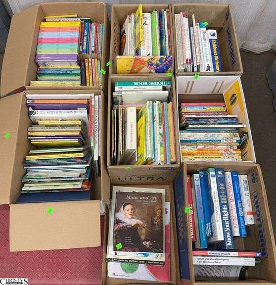 Skid With Books, Religious, Some Children's Books, Dr Seuss, Dictionary, Behavioral, Winnie The Pooh, Disney, SKID NOT INCLUDED image